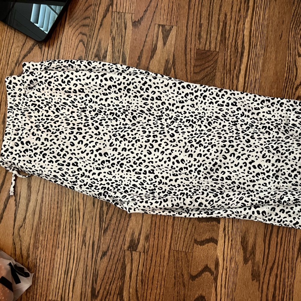 Cheetah print joggers